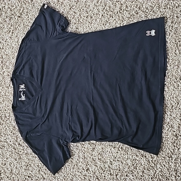 Psycho Bunny by Robert Godley Tee Black Vneck Tshirt Unisex Top XL Extra Large - Picture 2 of 6